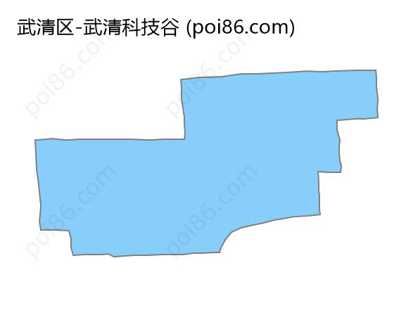 武清科技谷边界地图