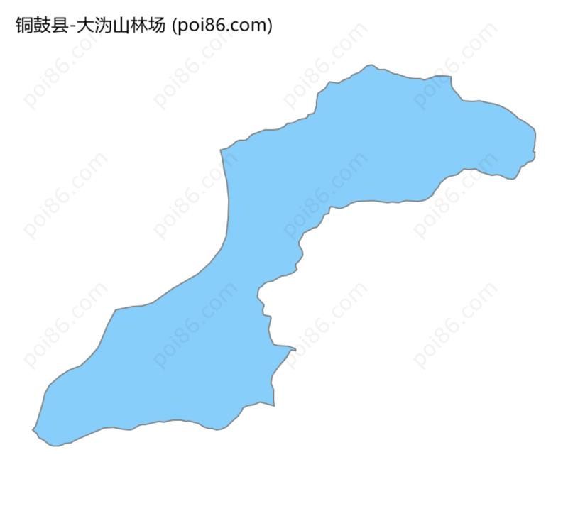 大沩山林场边界地图