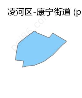 康宁街道边界地图