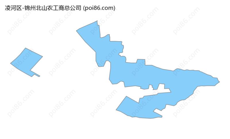 锦州北山农工商总公司边界地图