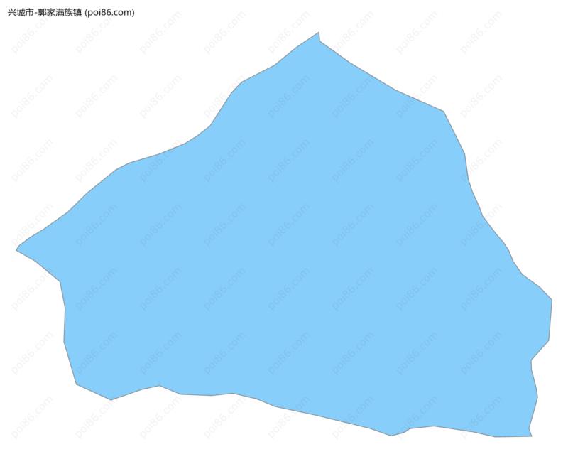 郭家满族镇边界地图