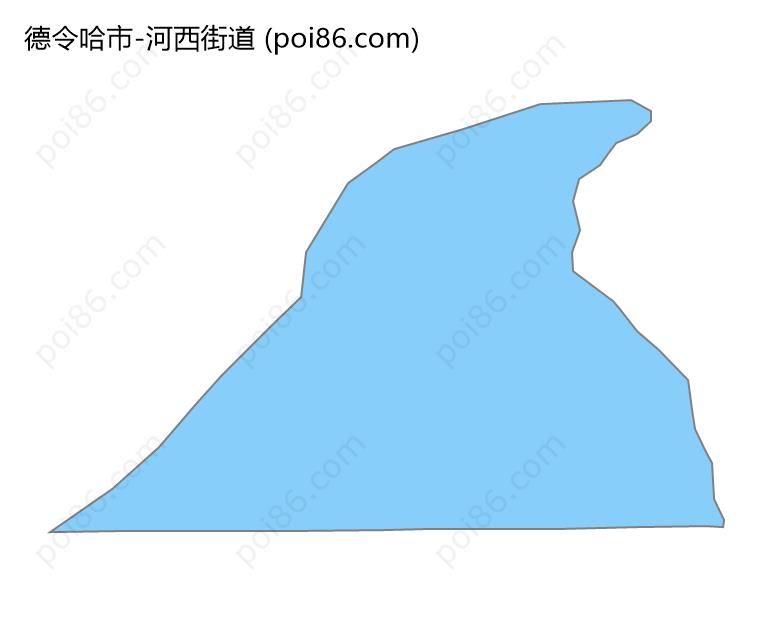 河西街道边界地图