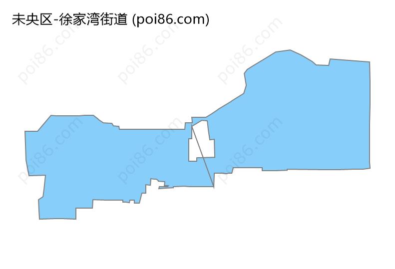 徐家湾街道边界地图