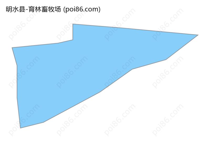 育林畜牧场边界地图