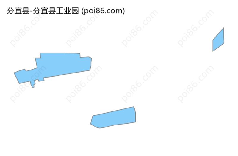 分宜县工业园边界地图