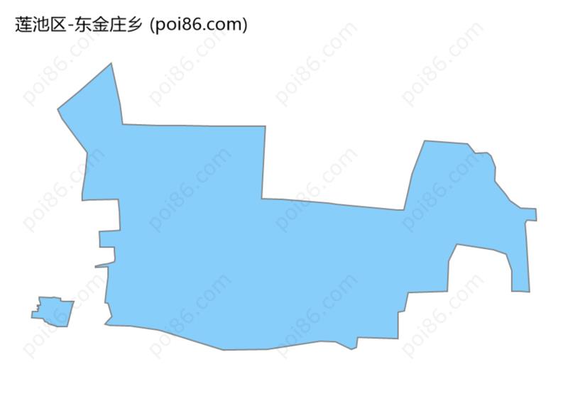 东金庄乡边界地图