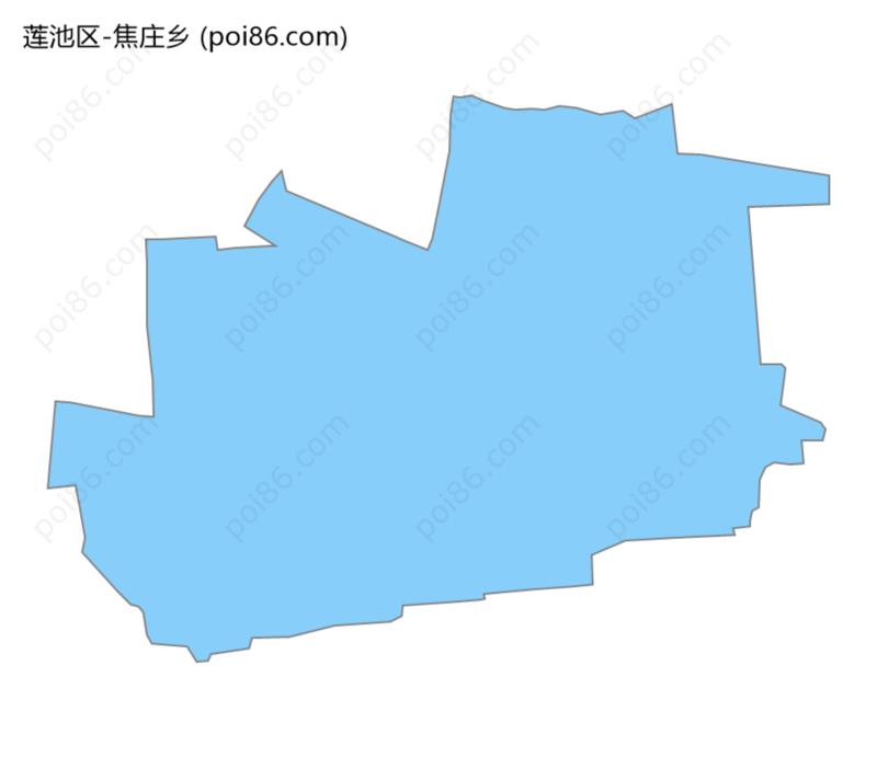 焦庄乡边界地图