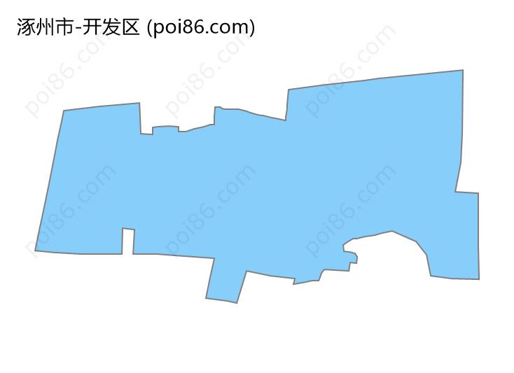 开发区边界地图