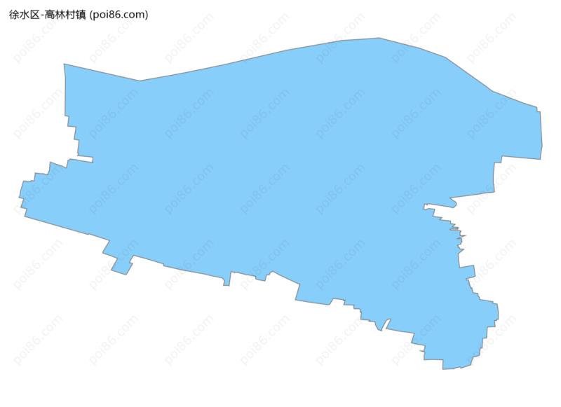 高林村镇边界地图