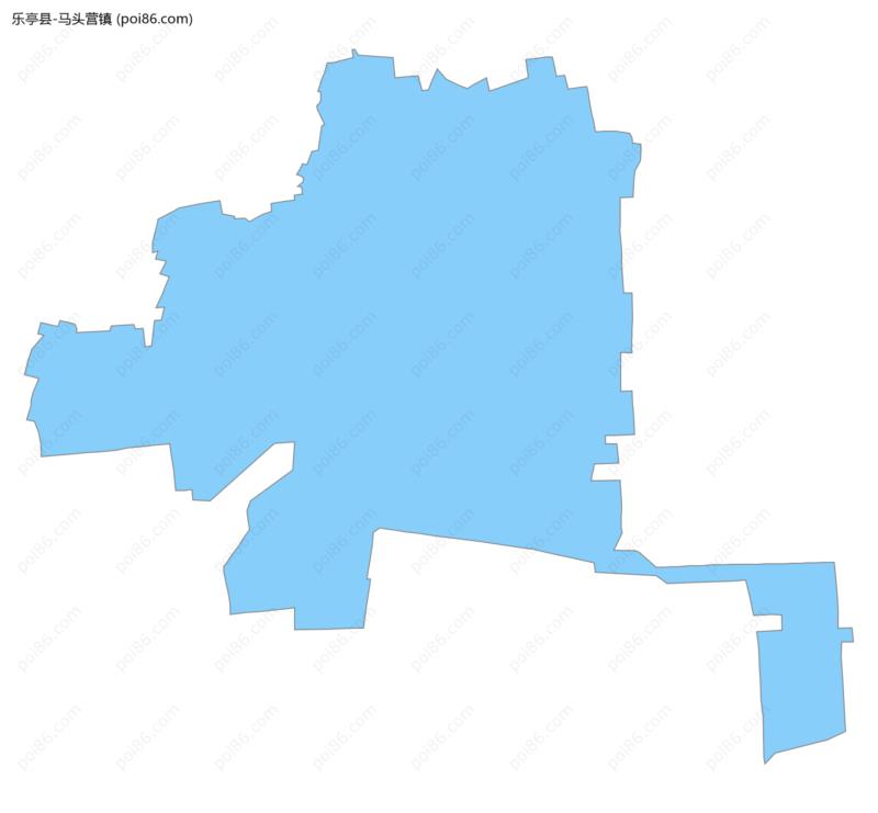 马头营镇边界地图