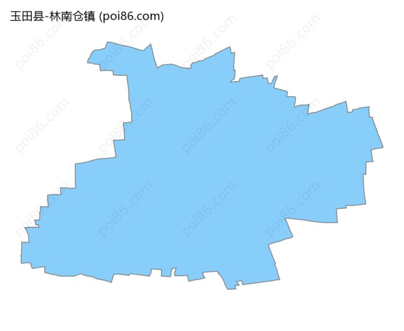 林南仓镇边界地图