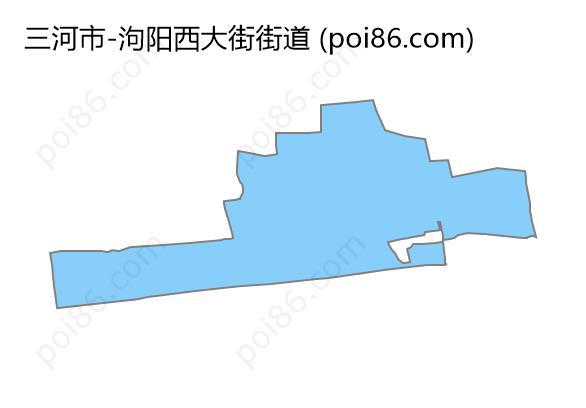 泃阳西大街街道边界地图