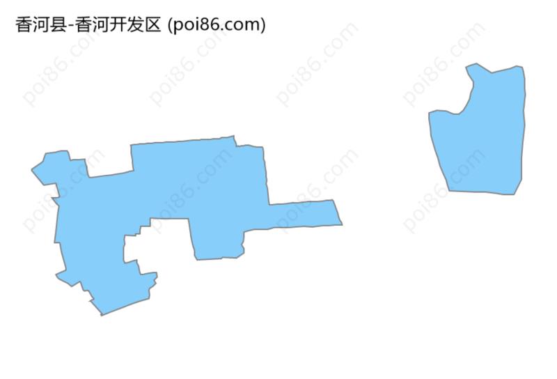 香河开发区边界地图