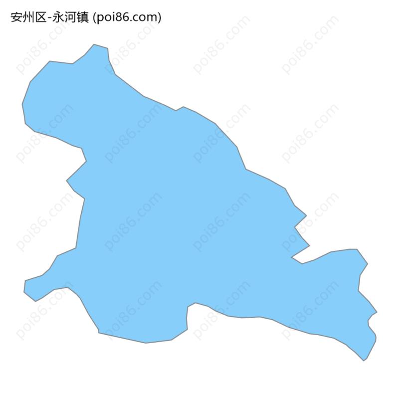 永河镇边界地图