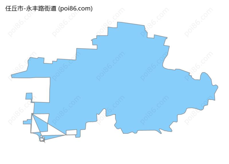 永丰路街道边界地图