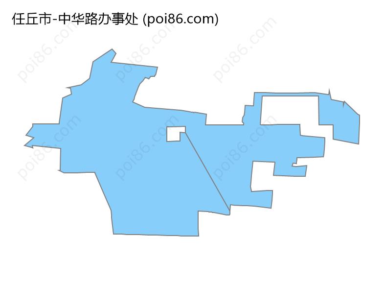 中华路办事处边界地图