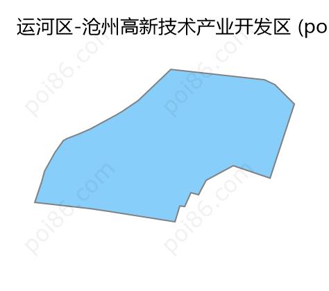 沧州高新技术产业开发区边界地图