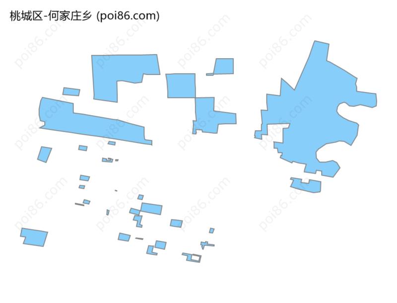 何家庄乡边界地图