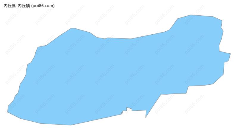 内丘镇边界地图