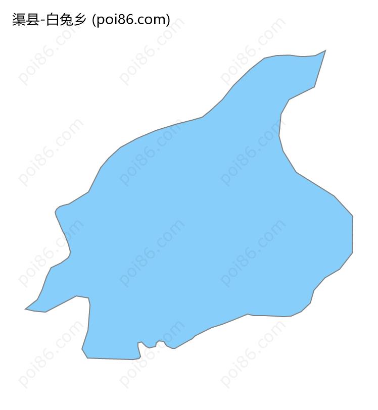 白兔乡边界地图