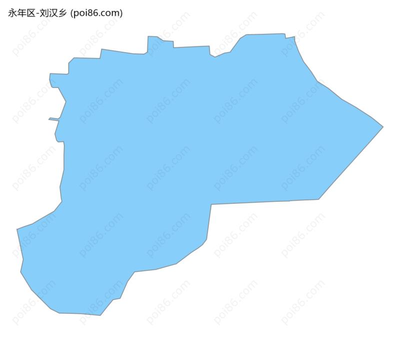 刘汉乡边界地图