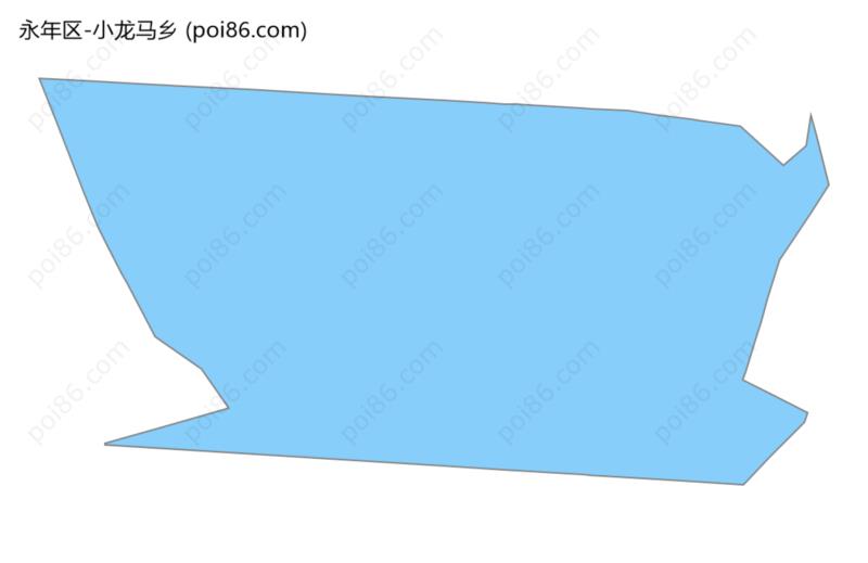 小龙马乡边界地图