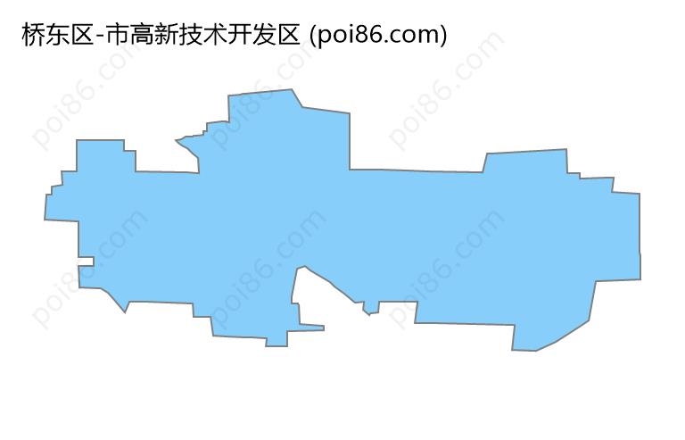 市高新技术开发区边界地图