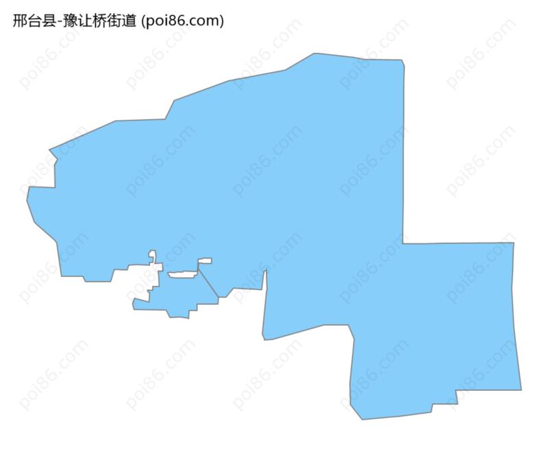 豫让桥街道边界地图