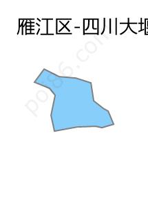 四川大堰劳动教养管理所边界地图