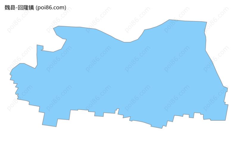 回隆镇边界地图