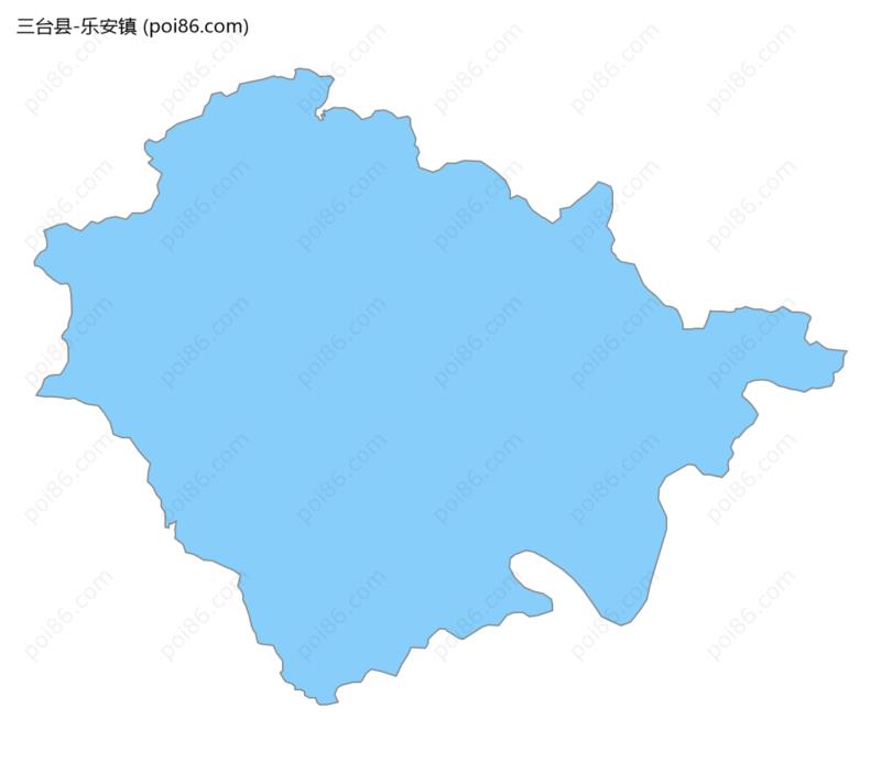 乐安镇边界地图