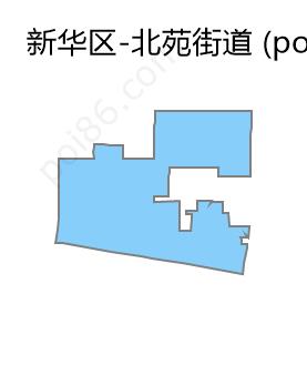 北苑街道边界地图