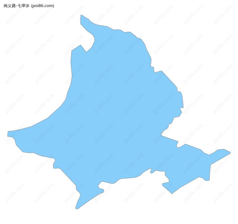 七甲乡边界地图