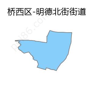 明德北街街道边界地图