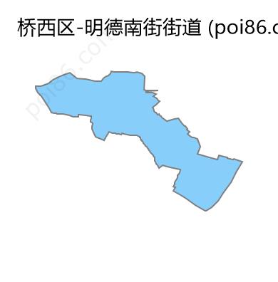 明德南街街道边界地图