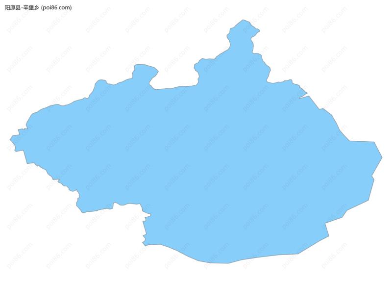 辛堡乡边界地图