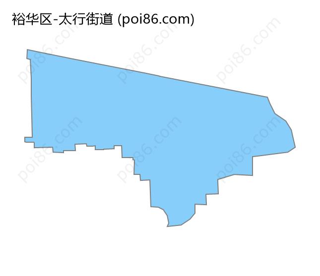 太行街道边界地图