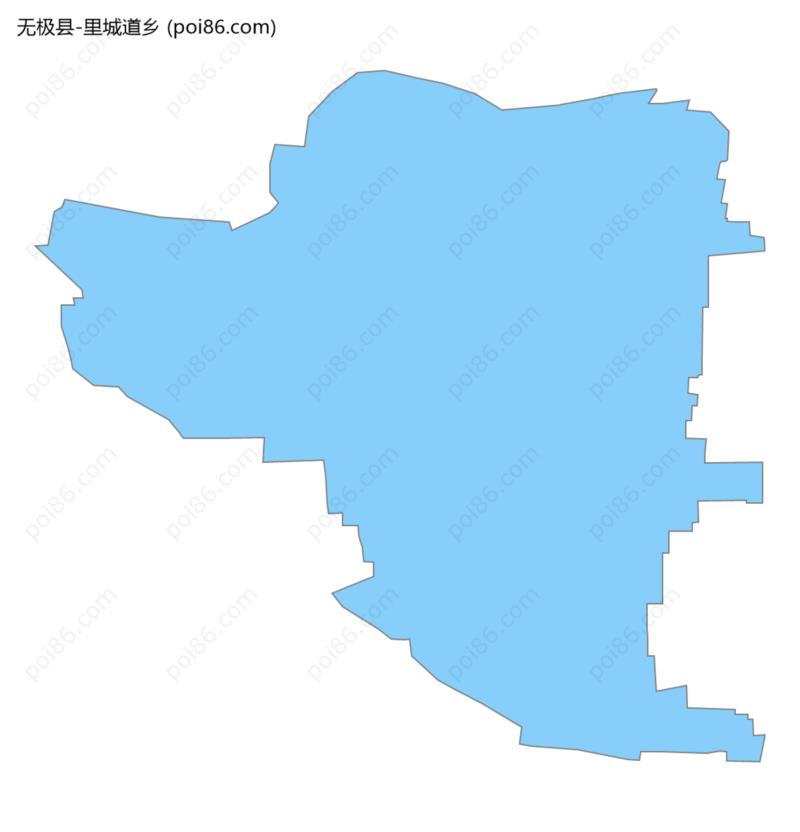 里城道乡边界地图