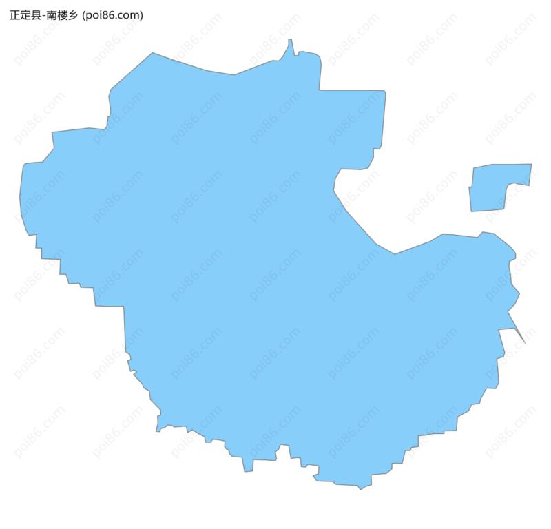 南楼乡边界地图