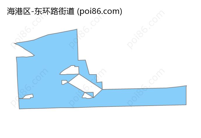 东环路街道边界地图