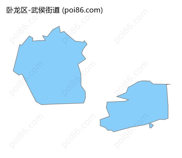 武侯街道边界地图