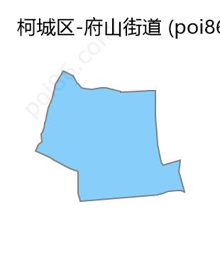 府山街道边界地图