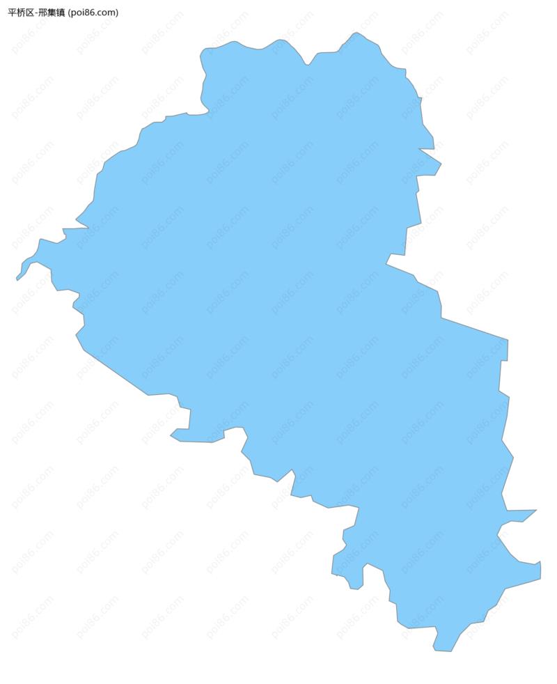邢集镇边界地图