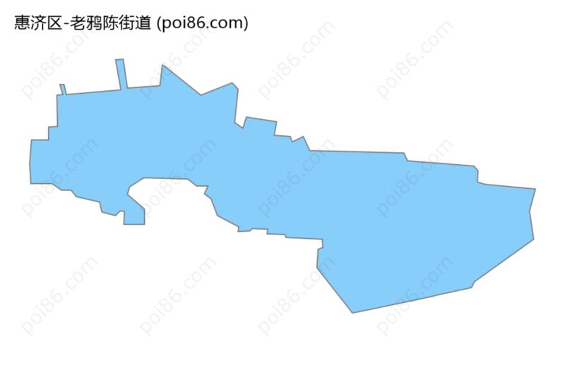 老鸦陈街道边界地图