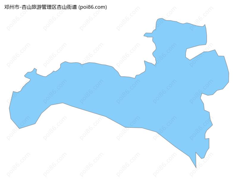 杏山旅游管理区杏山街道边界地图