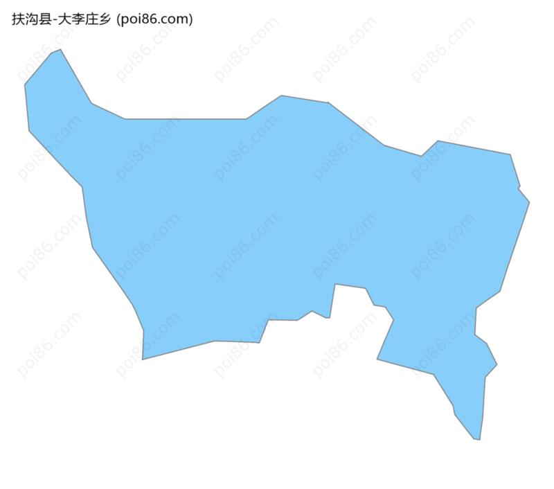 大李庄乡边界地图