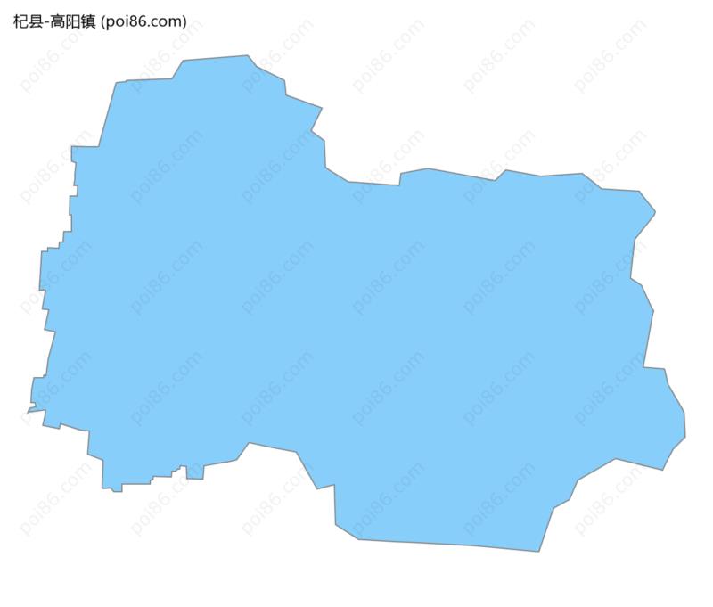 高阳镇边界地图