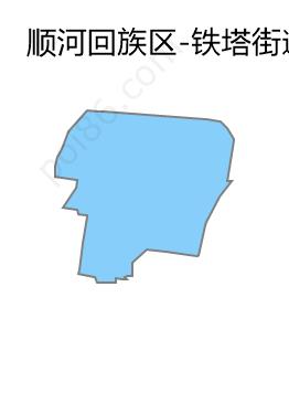 铁塔街道边界地图