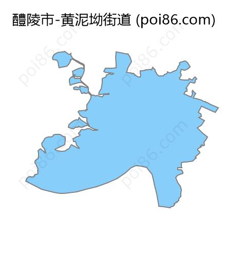 黄泥坳街道边界地图