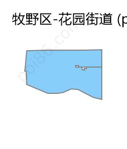 花园街道边界地图